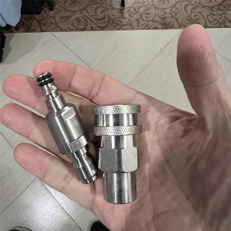 ABNM アンチワインディング変換ジョイントケルヒャーウォーターホースクイックプラグセット 3/8 高圧洗浄機アダプタコネクタ A