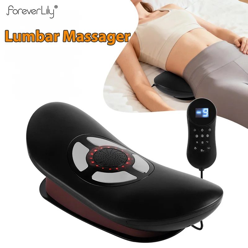 

Электрический массажер для поясничной тяги, вибрационный массажер для талии, регулируемое устройство для массажа спины, массажер для поддержки талии и позвоночника