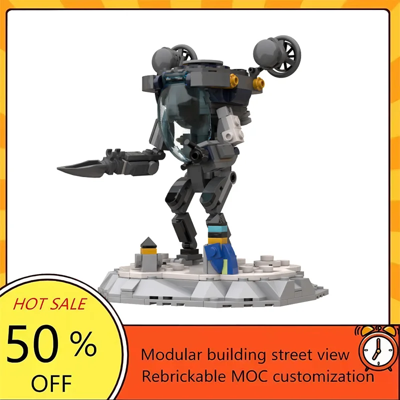 

Набор из 365 деталей: Популярная модель меха из фильма «Звездные войны», конструктор MOC, модульный технологичный подарок, праздничный набор для сборки, детский игровой набор