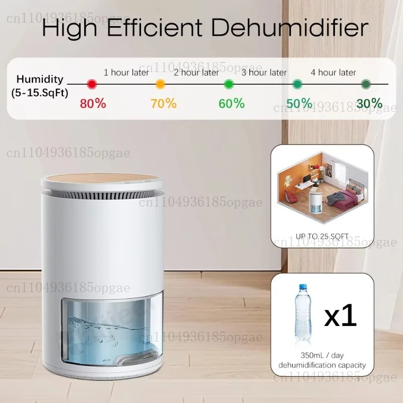 New 1L Dehumidifier, 7-color Light Automatically Turned Off At Full Water Level, Dehumidifier, Portable Small