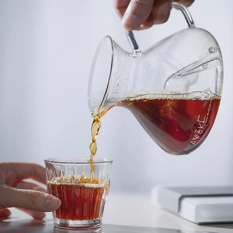 Pour Over Coffee Maker Glass Coffee Server with V60 Dripper Filter Papers Manual Hand Drip Coffee Brewing Set