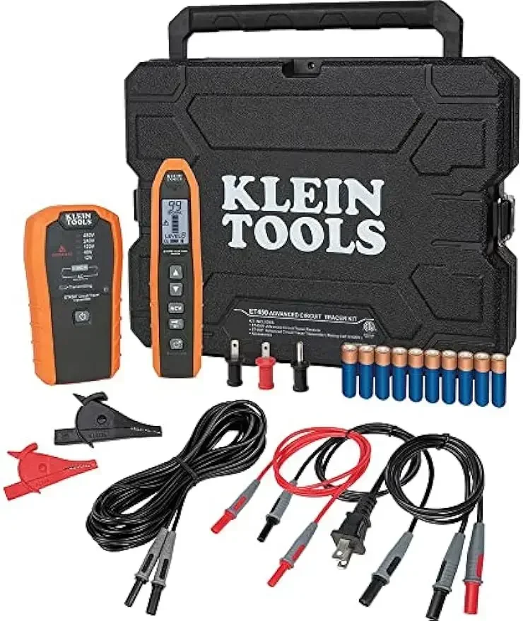 Klein Tools Et450 Advanced Circuit Breaker Finder Wire Tracer Kit für stromgesteuerte, nicht stromergesteuerte Leistungsschalter, Sicherungen und Drähte