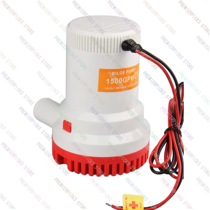 Large water outlet DC small  pump 12/24V bilge proof drainage  1500/2000/3000GPH