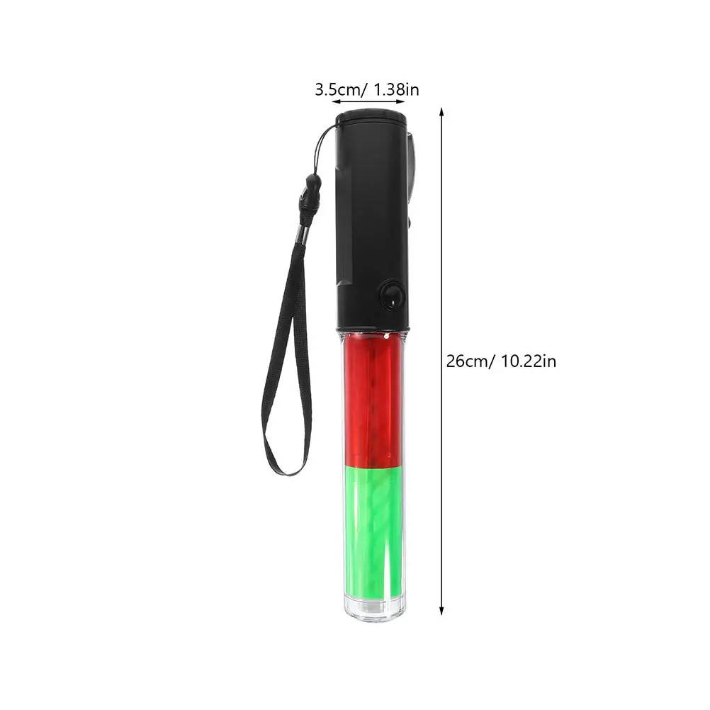 2Pcs LED Warning Safety Traffic Wands 26cm High Brightness Emergency Directional Light Parking Control Concert Signal Sticks