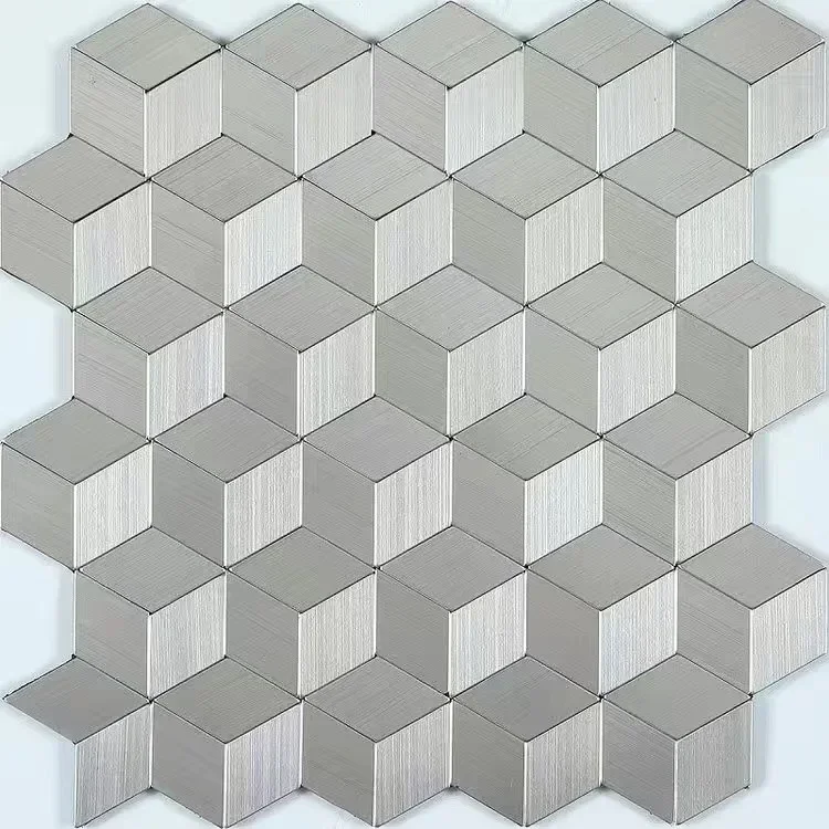 Mosaic Wall Tile Peel And Stick Self Adhesive Waterproof Aluminum Hexagon Kitchen Bath Tile Backsplash Fireproof Kitchenwall