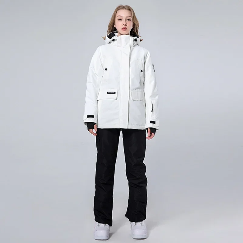 Outdoor Snowboard Woman Suit Hooded Jacket Pants Women Snowsuit Sport Ski Sets Female Tracksuit Mountain Thermal Skyler Clothes