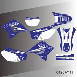 For YAMAHA TTR 230 TTR230 2005-2023 Full Graphics Decals Stickers Motorcycle Background Custom Number Name