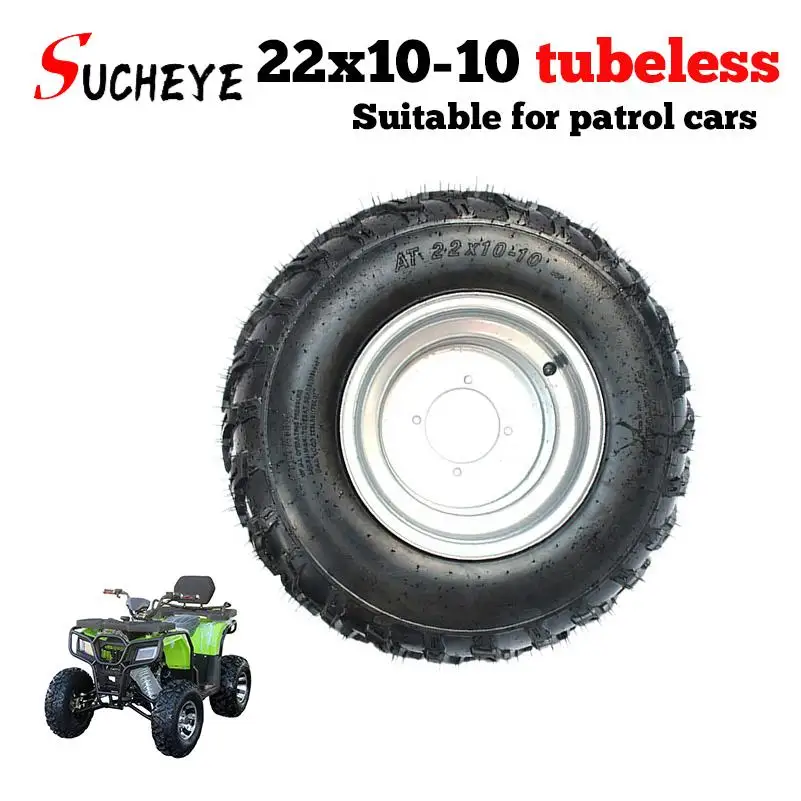 

10-дюймовые передние и задние железные колеса из алюминиевого сплава для шин 22x10-10, 23 21 22x7-10, четырехколесные детали колес для квадроциклов Go kart