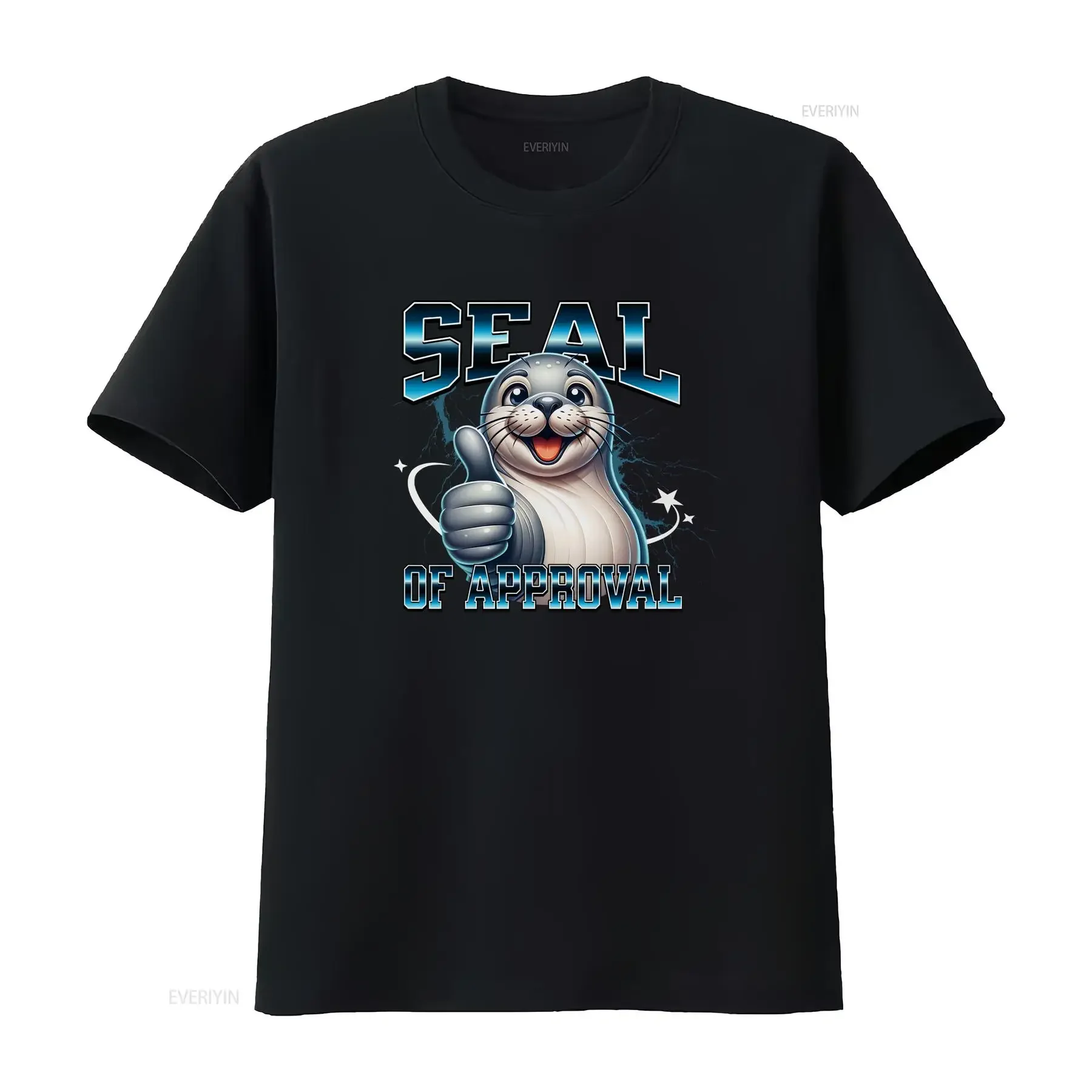 Bootleg style Seal of Approval retro 80s tee with cute giving the thumbs up in show support pun shirt vintage Washed Soft