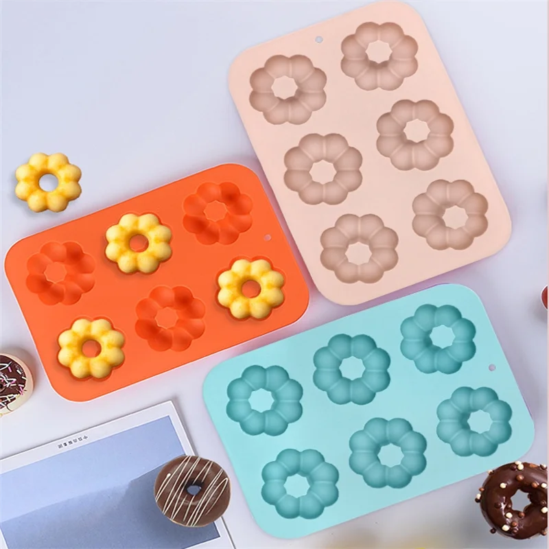 

1PC Silicone Donut Pan Non-Stick Round Shape Cake Muffin Mold Dessert Chocolate Mould DIY Kitchen Baking Tool Kitchen Acceesorie
