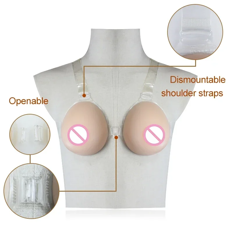 

Realistic Silicone Breast Forms Crossdresser Teardrop Full Shape Fake Boobs Design for Crossdressing Shemale
