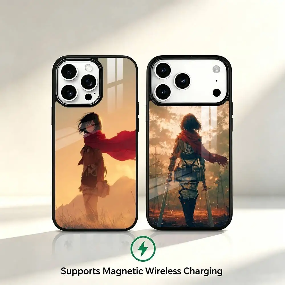 capa-de-telefone-mikasa-ackerman-attack-on-titan-para-iphone-17-16-15-14-13-12-11-plus-pro-compativel-com-carregamento-magnetico-sem-fio