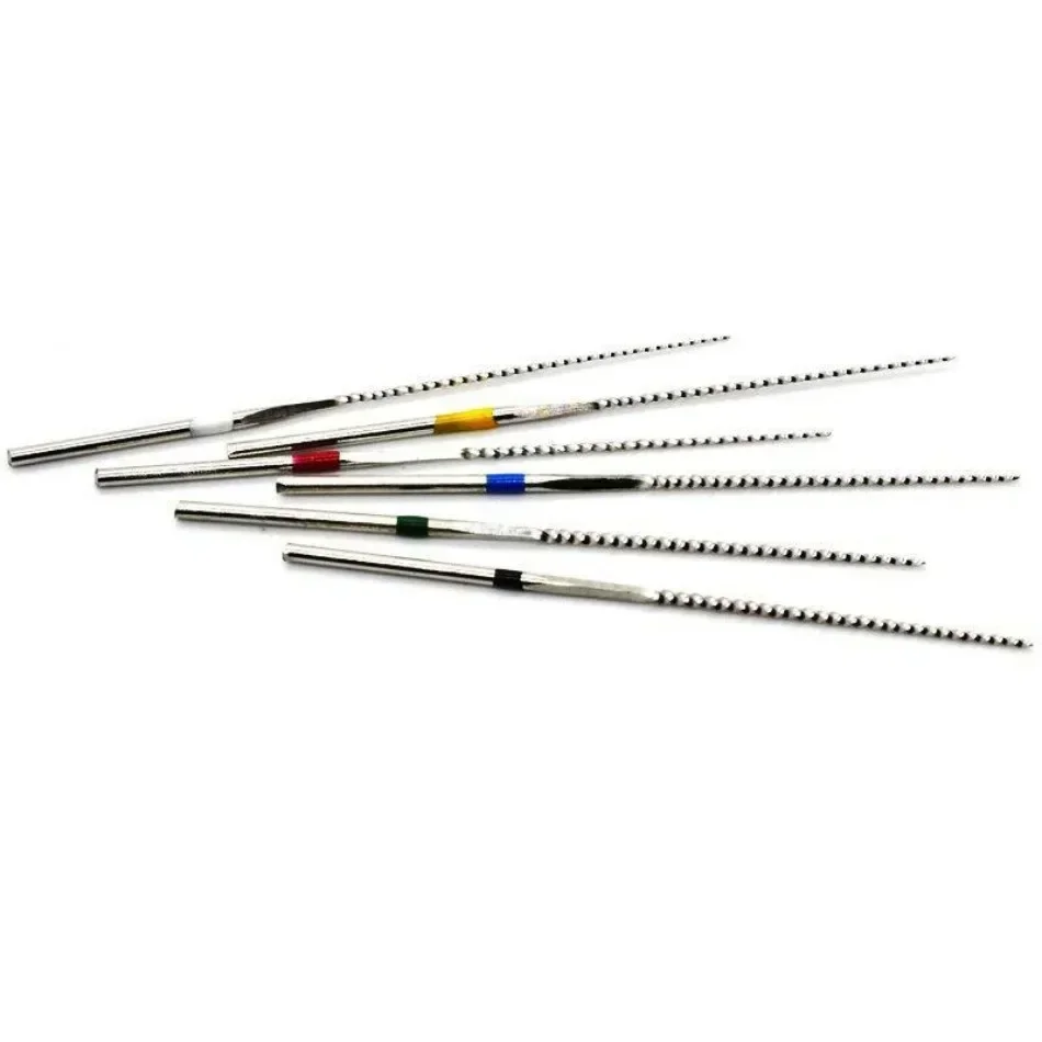 6 Pieces/box Dental Cleaning U-file Cleaning Needle Ultrasonic File Stainless Steel Root Canal File