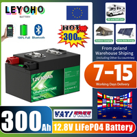 LiFePO4 12V 300Ah 200Ah 140Ah 100Ah Battery Pack 6000 Cycles 4S Bluetooth BMS Home Solar Energy Storage Lithium Battery EU STOCK