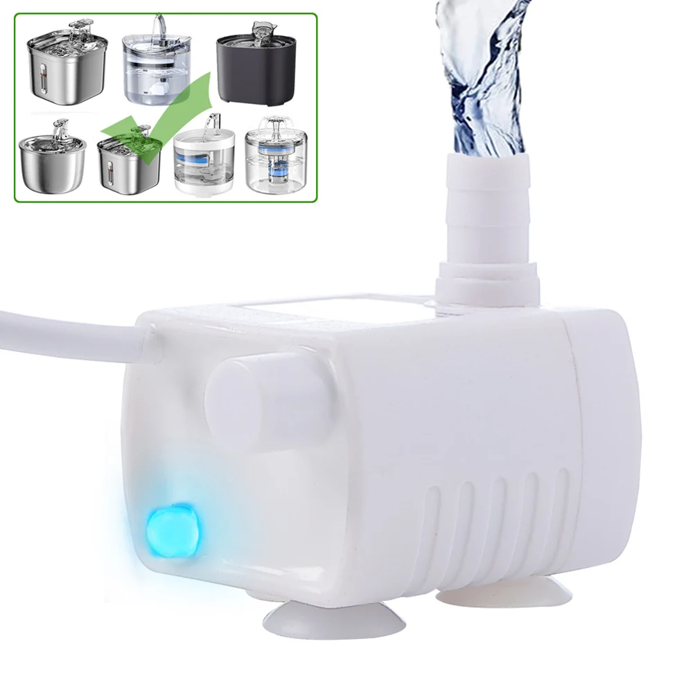 Waterpomp LED-licht Huisdier Kat Waterfontein Accessoires Vervanging Katten Waterdispenser Filterelement Anti-droog kookwaterpomp