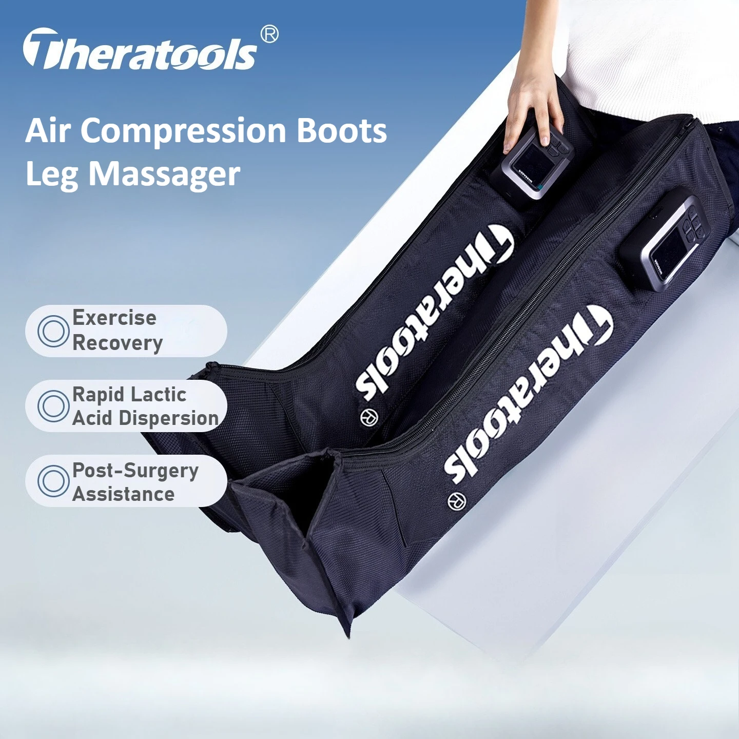 2026 New Arrival Cordless Legs and Feet Air Massage Therapy Recovery Boots Circulation Air Compression Full Leg Massager Machine