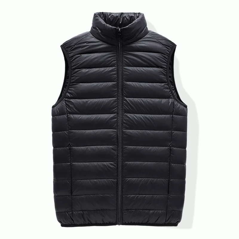 Men's Sleeveless Puffer Jacket 2023 New Autumn Spring Lightweight Water-Resistant Packable Men Down Vest Coat