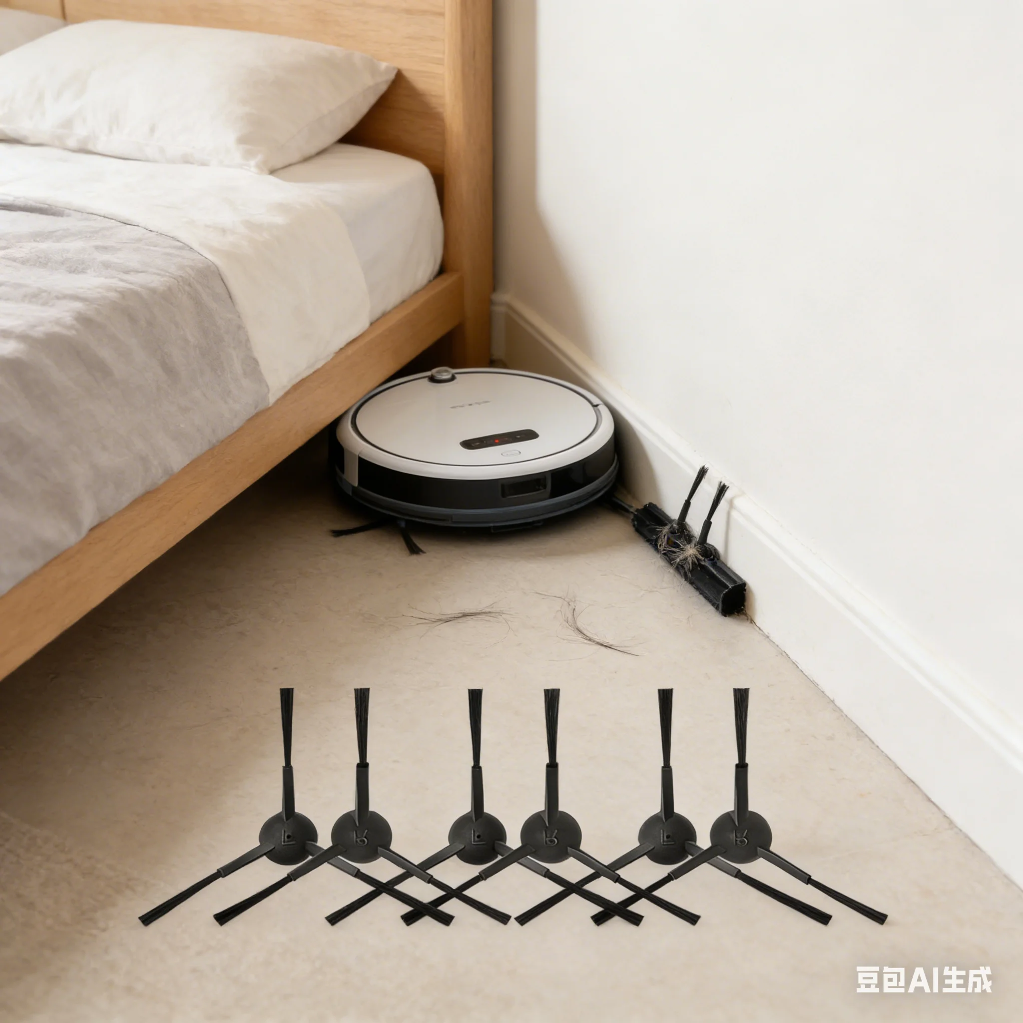 

6pcs Side Brush For Uninell UR1 Robot Vacuum Cleaner