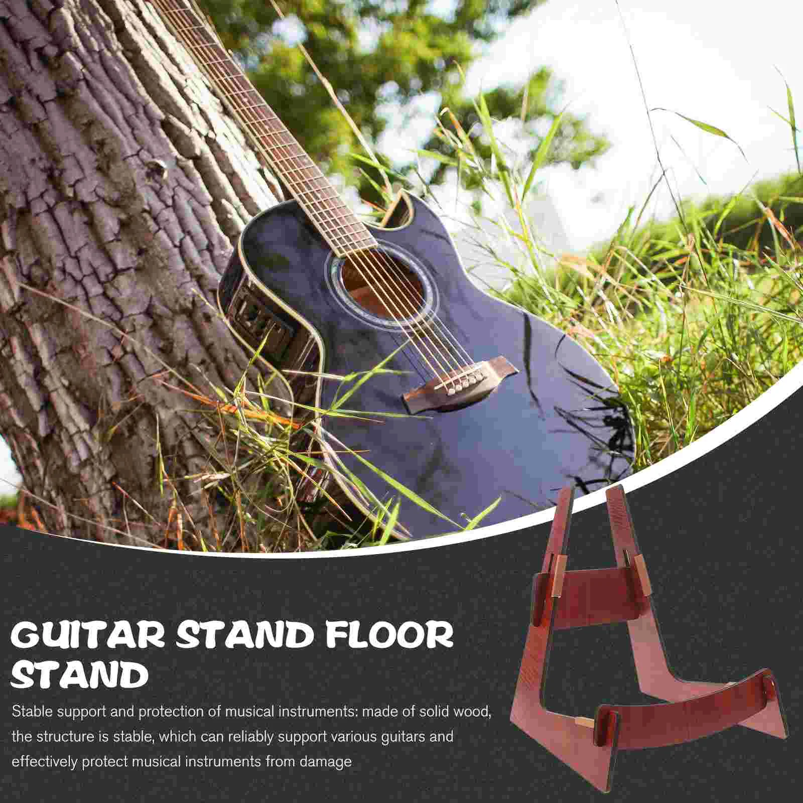 Folding Guitar Stands Wooden Guitar Stand Violin Display Stand Guitar Stand Foldable Wooden Guitar Holders for Guitars Bass Musi