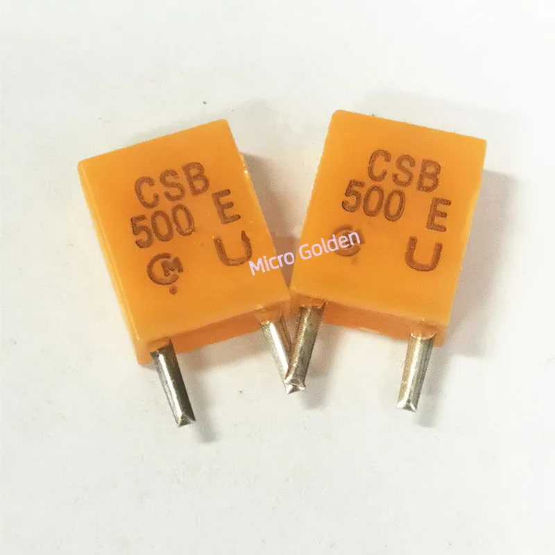 (5pcs) CSB500E 500K 500KHZ Murata Ceramic Crystal Oscillator DIP2 Remote Control Crystal Oscillator Resonance