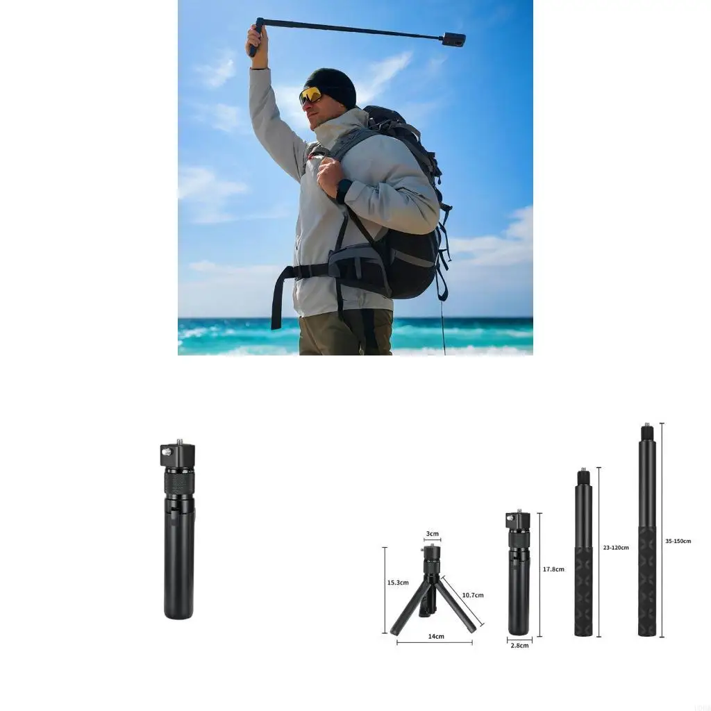   Adjustable Metal Grip Stand Featuring for Action Cameras and