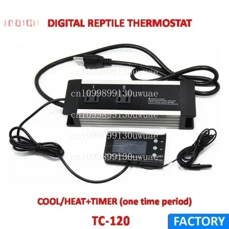 Aquarium Pet Electronic Digital Temperature Controller TC-120 Plug in Temperature Controller Coral Jellyfish Fish Tank Temperatu