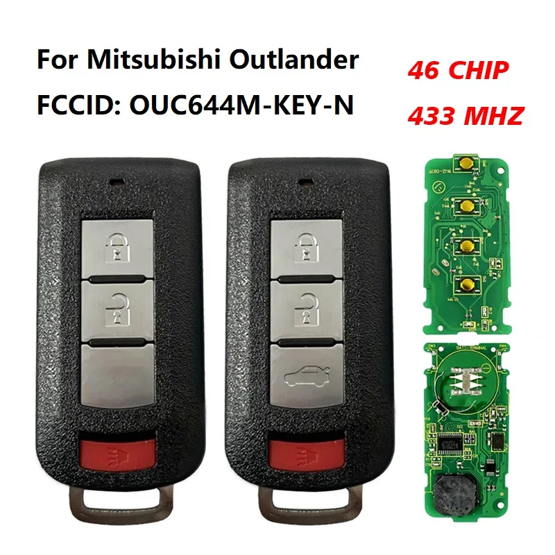 

CN011036 433 МГц 46 чип 2 + 1 / 3 + 1 кнопка для Mitsubishi Outlander 2013-2021 стандартная фотография