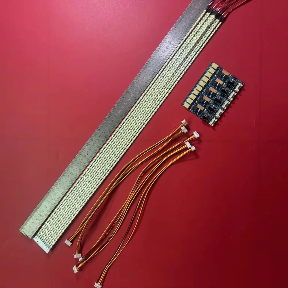 Free shipping 5pcs 24'' 540mm Adjustable brightness led backlight strip kit,Update 24inch-wide LCD CCFL panel to LED backlight