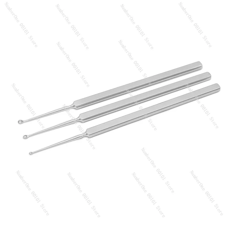 Ophthalmic microscope scraping spoon, meibomian gland verruca single head stainless steel digging spoon