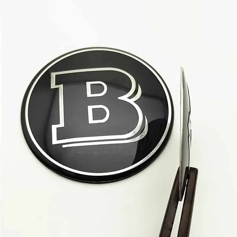 1PCS 73mm 58mm 52mm BRABUS Steering Wheel Badge Emblem Decorative Sticker For Mercedes benz GLA C E S Class Auto Accessories