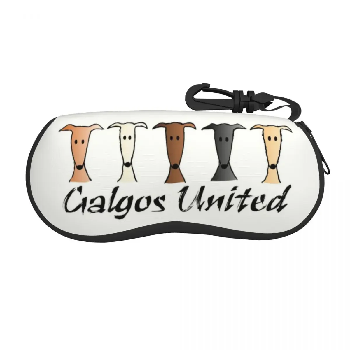 Galgos United Greyhound Shell Eyeglasses Case Men Women Cool Whippet Sighthound Dog Glasses Case Sunglasses Box Pouch