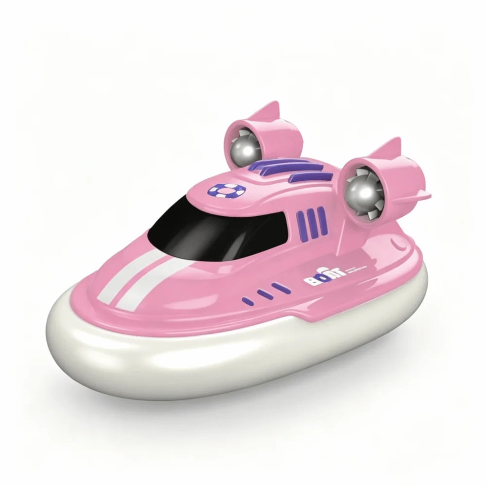 With Lights RC Boat Toy Powerful Motor Wireless Remote Controlled Remote Control Boat Mini 1/32 Tugboat Model Toy For Kids