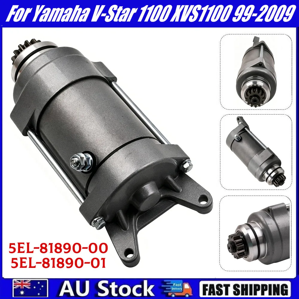 Motorcycle Starter Motor Quick Install 1100 Starter Motor V-Star Starter Motor Reliable For  Custom  Xvs1100