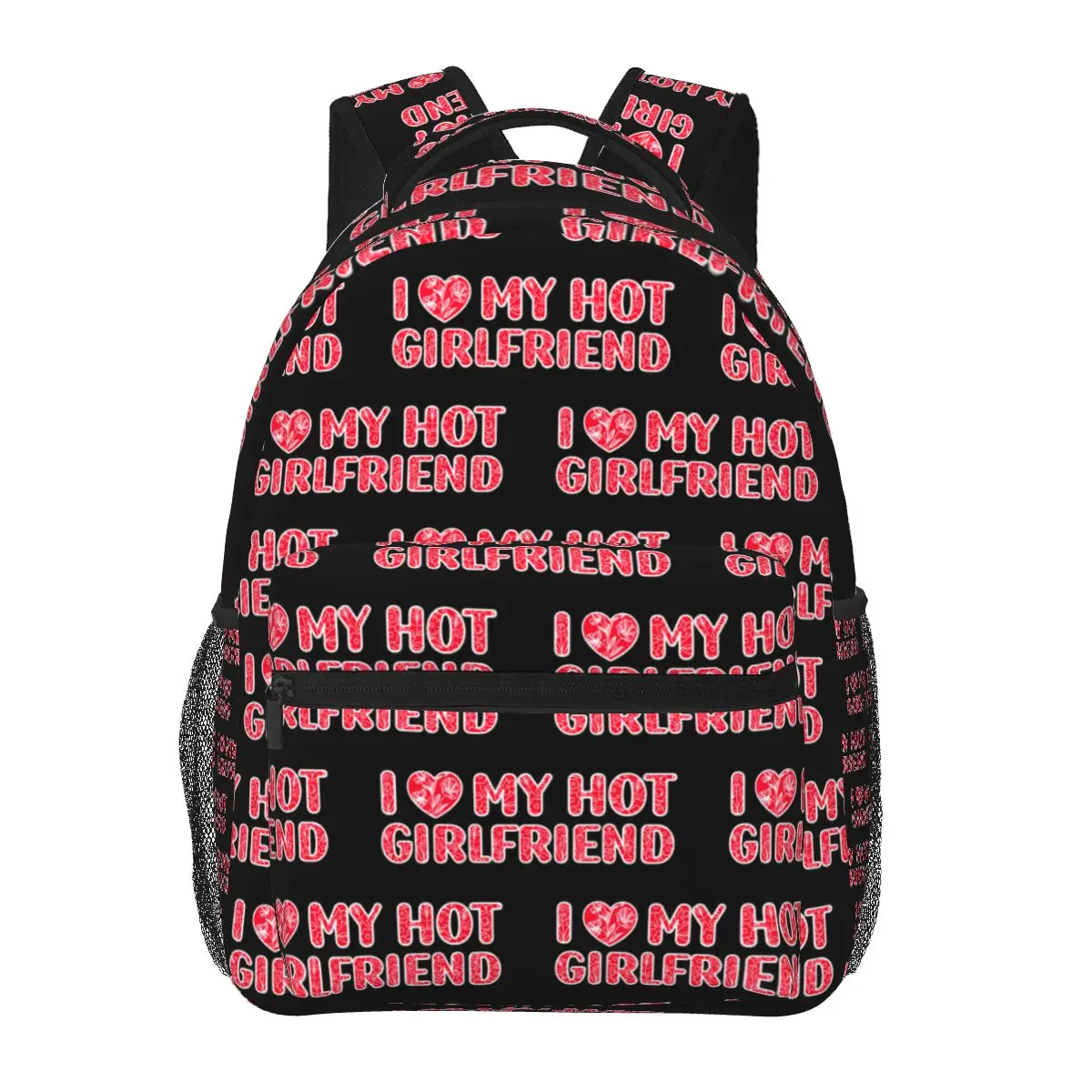 

I Love My Hot Girlfriend Backpacks Boys Girls Bookbag Children School Bags Cartoon Travel Rucksack Shoulder Bag Large Capacity