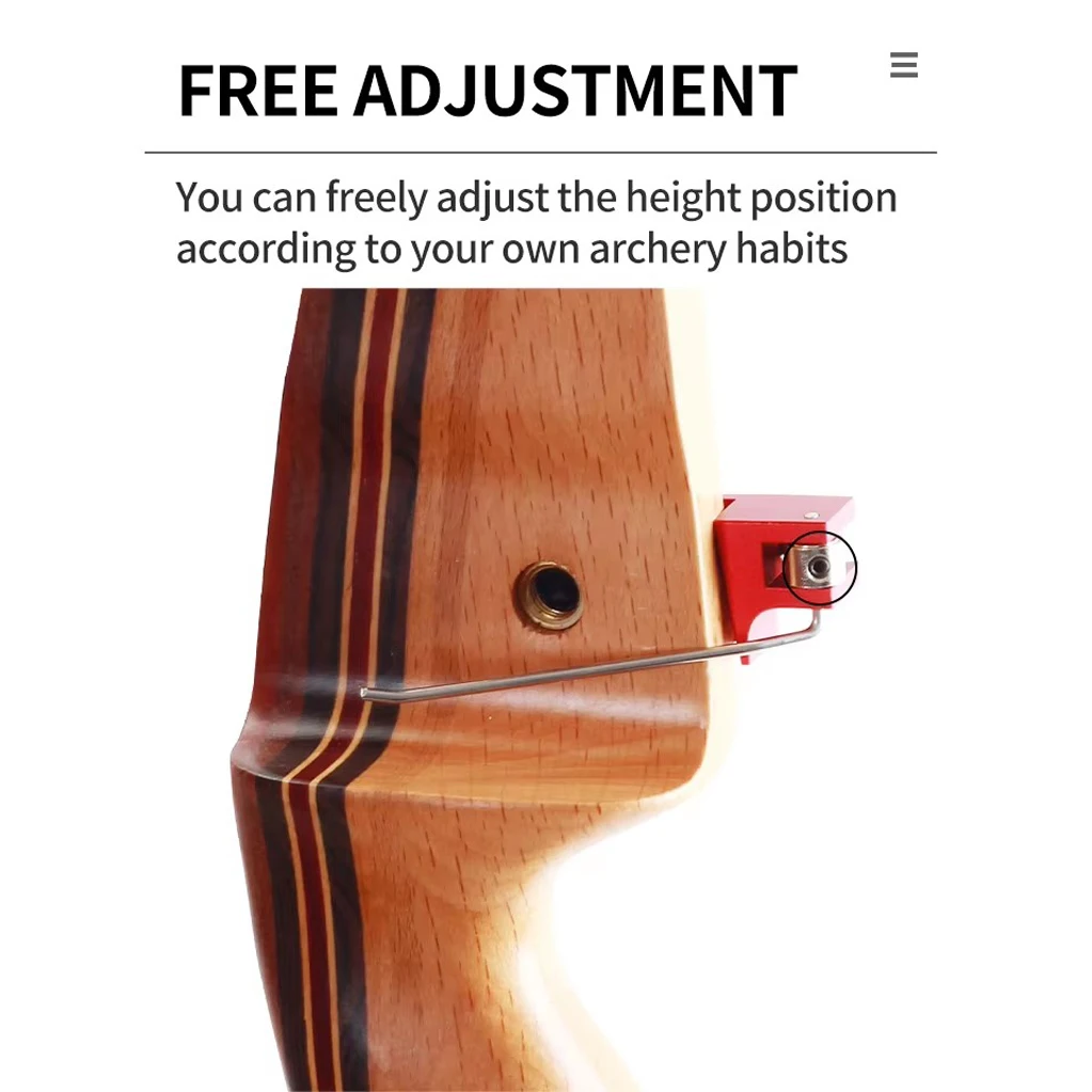 Archery Recurve Bow Magnetic Arrow Rest for Profession Archer Training Takedown Bow Archery Accessories Arrow Rest