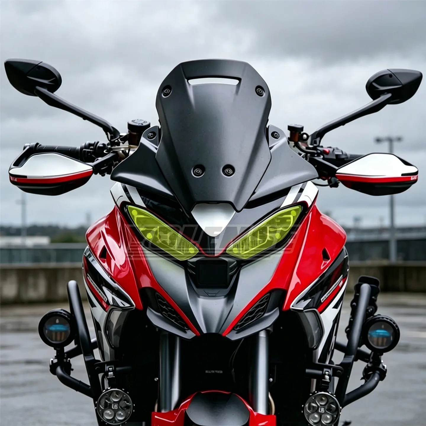 

For Ducati Multistrada MTS V4 V4S 2020-2024 Front Headlight Cover Guard Headlamp Protection Acrylic Shield Screen Lens Protector