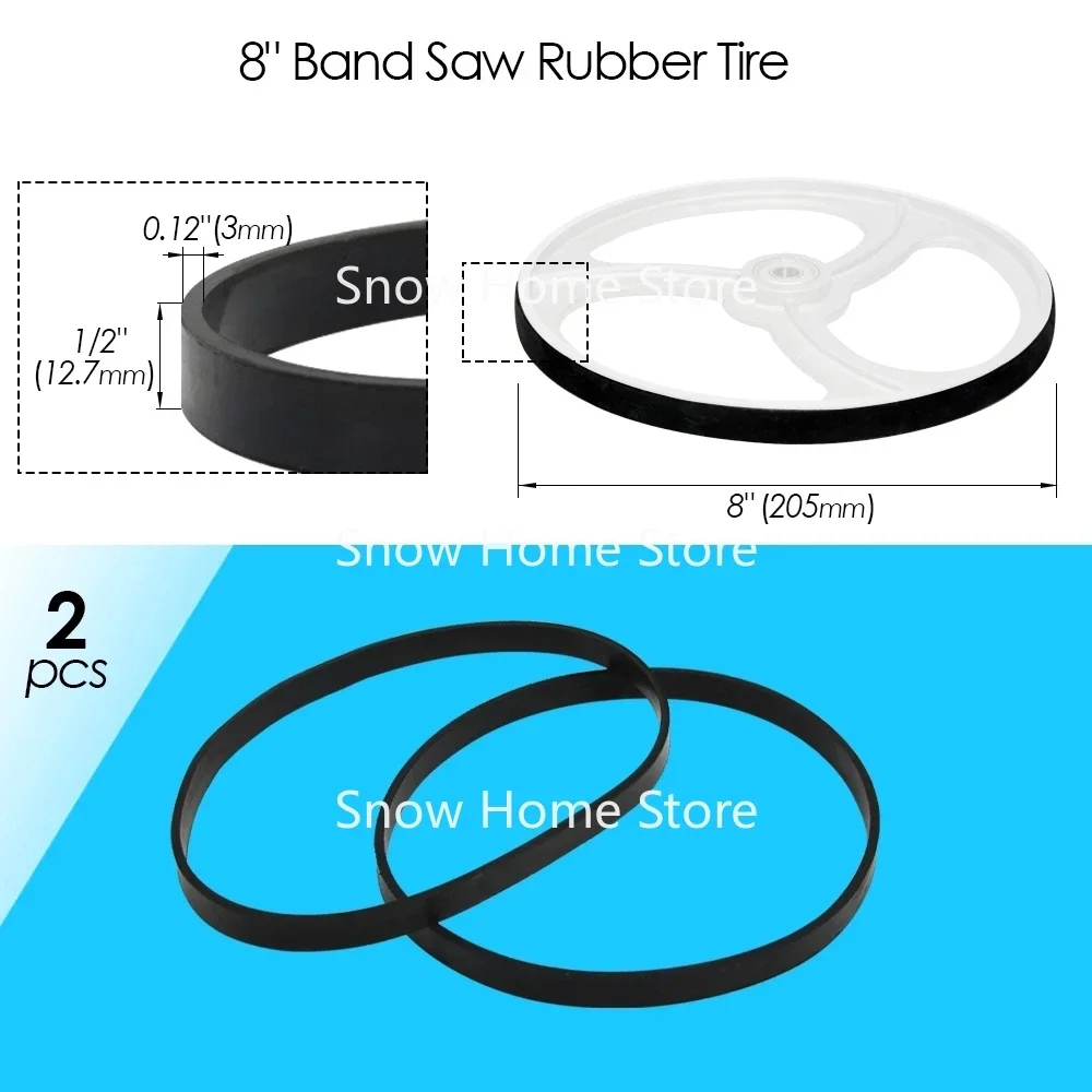 2pcs Bandsaw Rubber Band for 8\