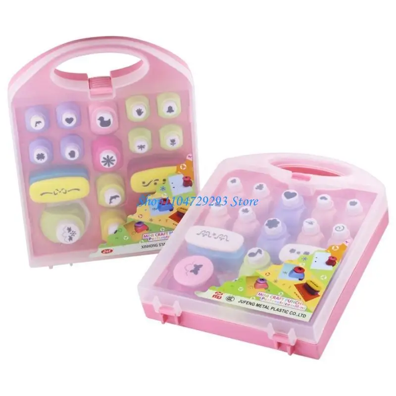 Y2GD 16PCS Mini Hole Punchers para Kid Card Fazendo Diy