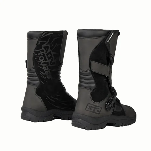 Imagen 2 del producto Botas de moto para hombre, zapatos de carreras, botas de motociclista, antideslizantes todoterreno, equipo de protección para ciclismo en las cuatro estaciones, botas de Motocross