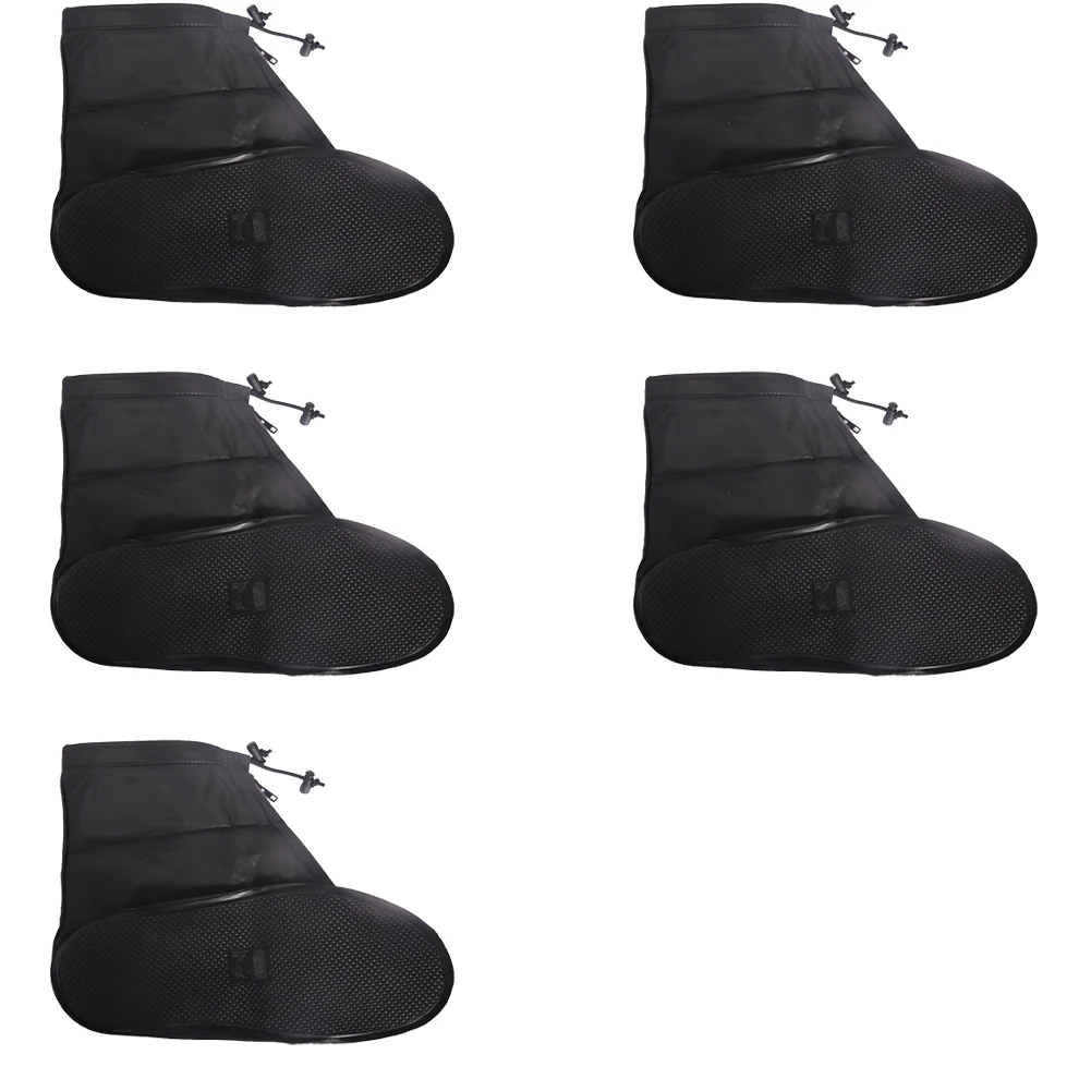 

1 Pair Rubber Rain Boot Overshoes Reusable Rain Shoes Covers Waterproof Non-Slip Shoe Rain Boots for Outdoor Rainy Day