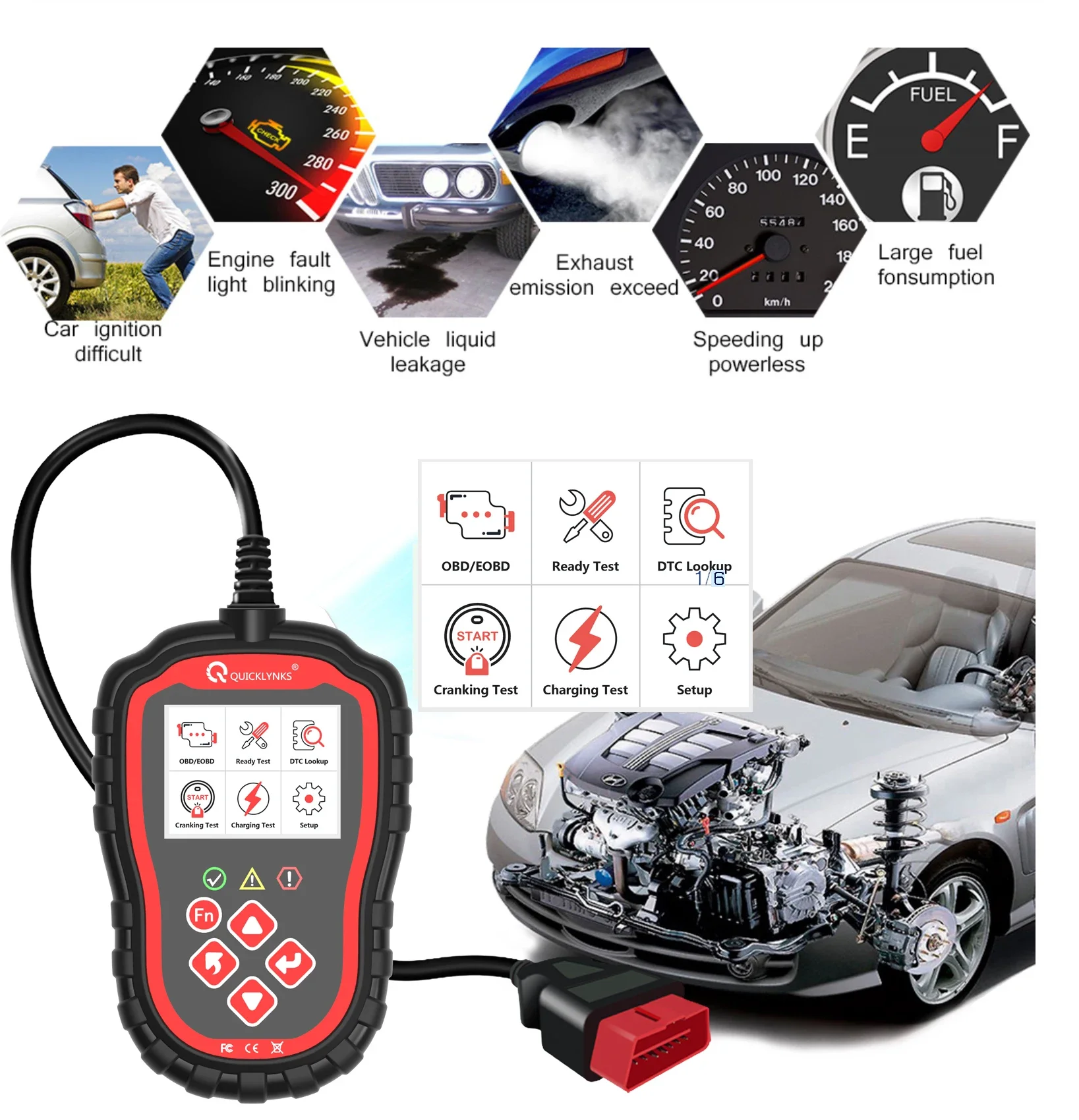 Top Sale Obd Car Scanner Diagnostic Tool Read Code Obd2 Automatic All Vehicle Diagnostic Machine For All Car