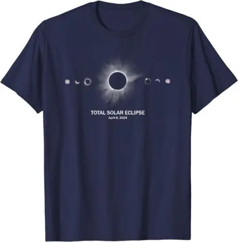 Solar Eclipse 2024 Total  Cool Lover Unisex T-ShirtAnime Pattern Y2K Summer Brand