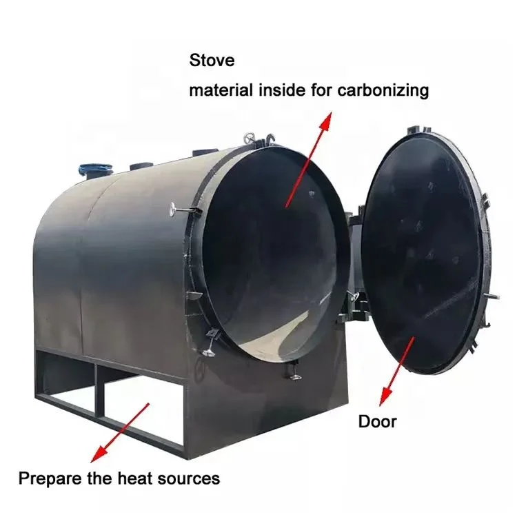 Charcoal Powder Making Machine  Biochar Production Machine  Activated Carbon Carbonization Furnace