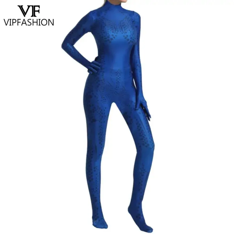 L2025l أزياء الهالوين التأثيرية للنساء بدلة قفز مطبوعة للبطل الخارق بغطاء كامل بدلة زنتاي بدلة مثيرة لحفلات العطلات Cl