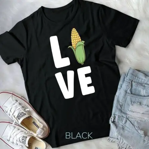 Funny Corn Love Farmer Farming Corn Lover Summer T-Shirt Unisex T-shirt