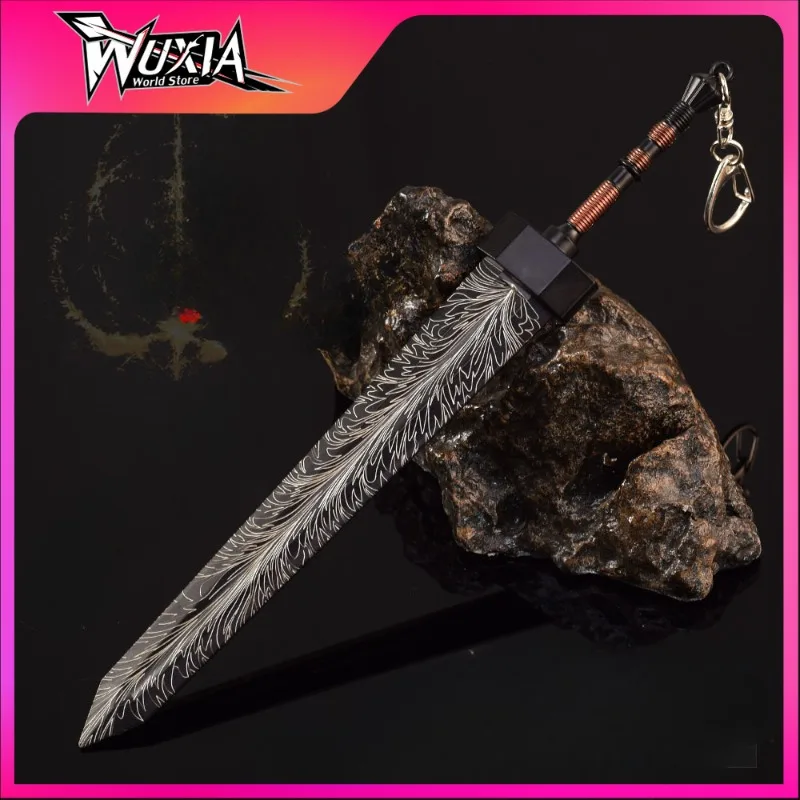 22cm Colossal Swords Pattern Steel Japanese Game Peripheral Greatsword Metal  Weapon Model Desktop Ornaments Crafts Collections