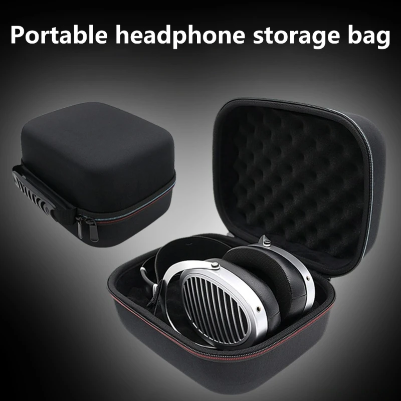 Protective Travel Storage Bag For ANANDA Over Ear Headphones Durability EVA Fabric Bag AntiDust And Scratch Resistant view 4