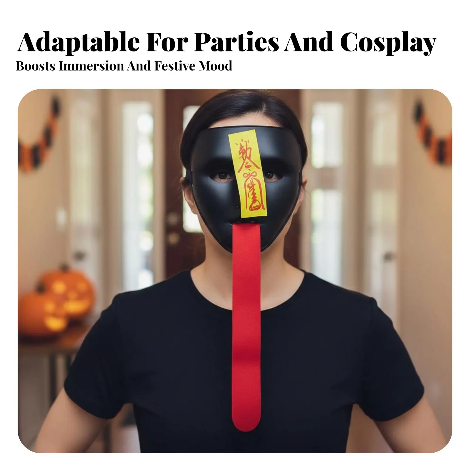 

Longprotrusion Specter Headgear Scary Design Monster Facial Covering Cosplay Prepared Accommodates Most Adults