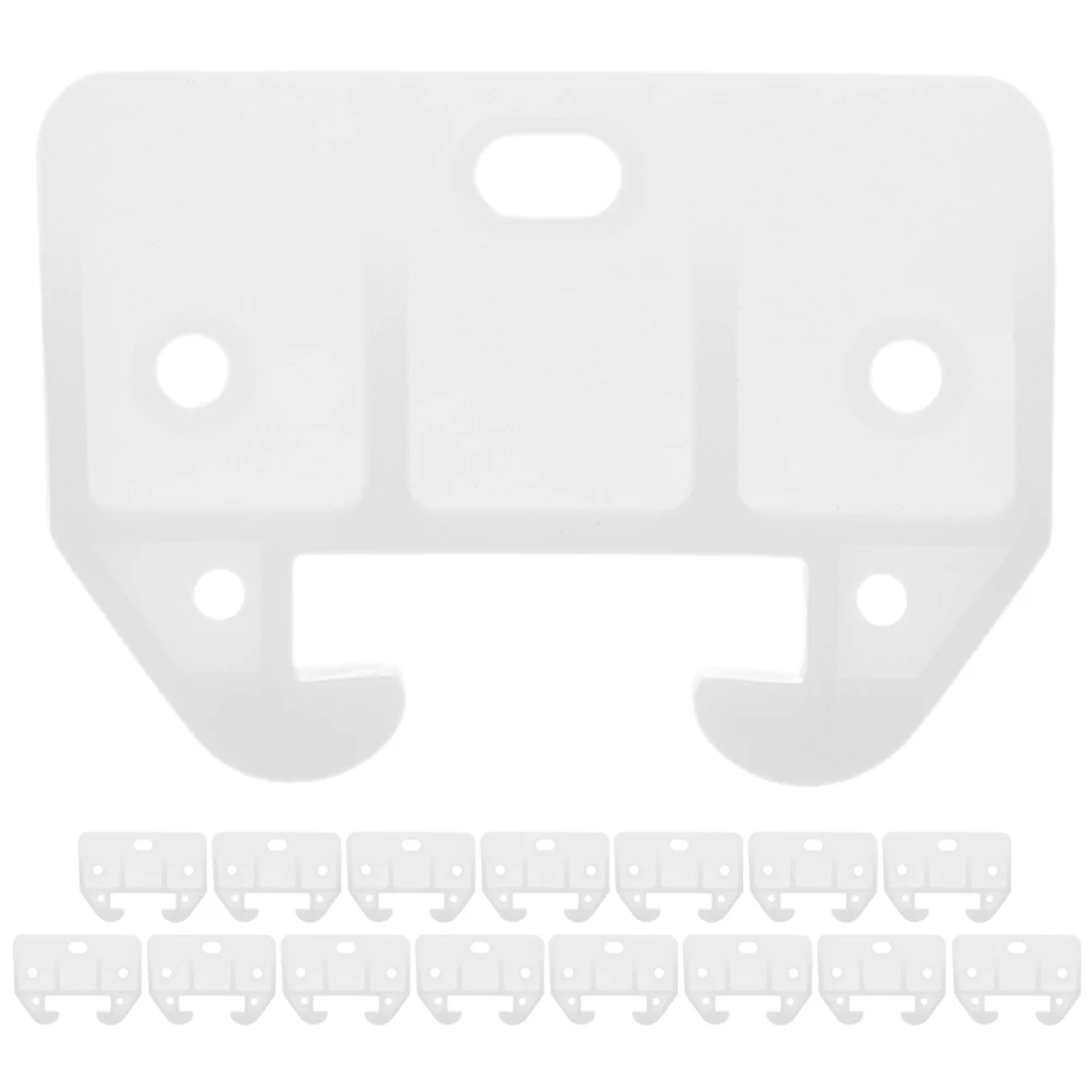 

16pcs Plastic Slide Parts Replacement Slides For Cabinet Wardrobe Furniture Track Guides, Drawer Stops, Drawer Bottom Repair