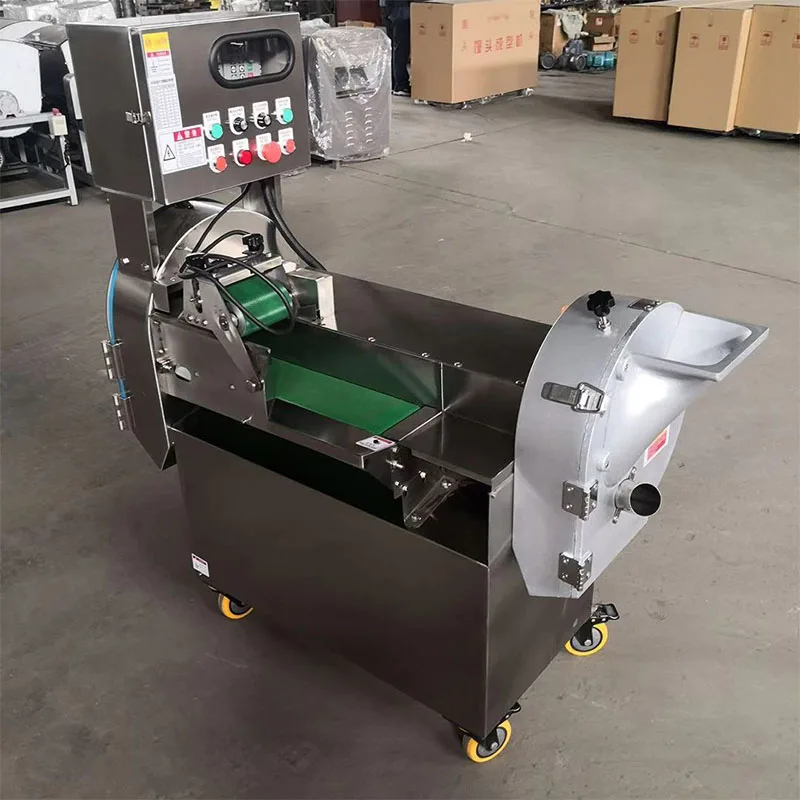 Industrial Multifunctional Vegetable and Fruit Slicer Processing Line Cutting Machine 220V/380V 750W+375W+250W